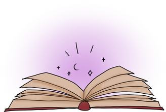 Opened Magic Book